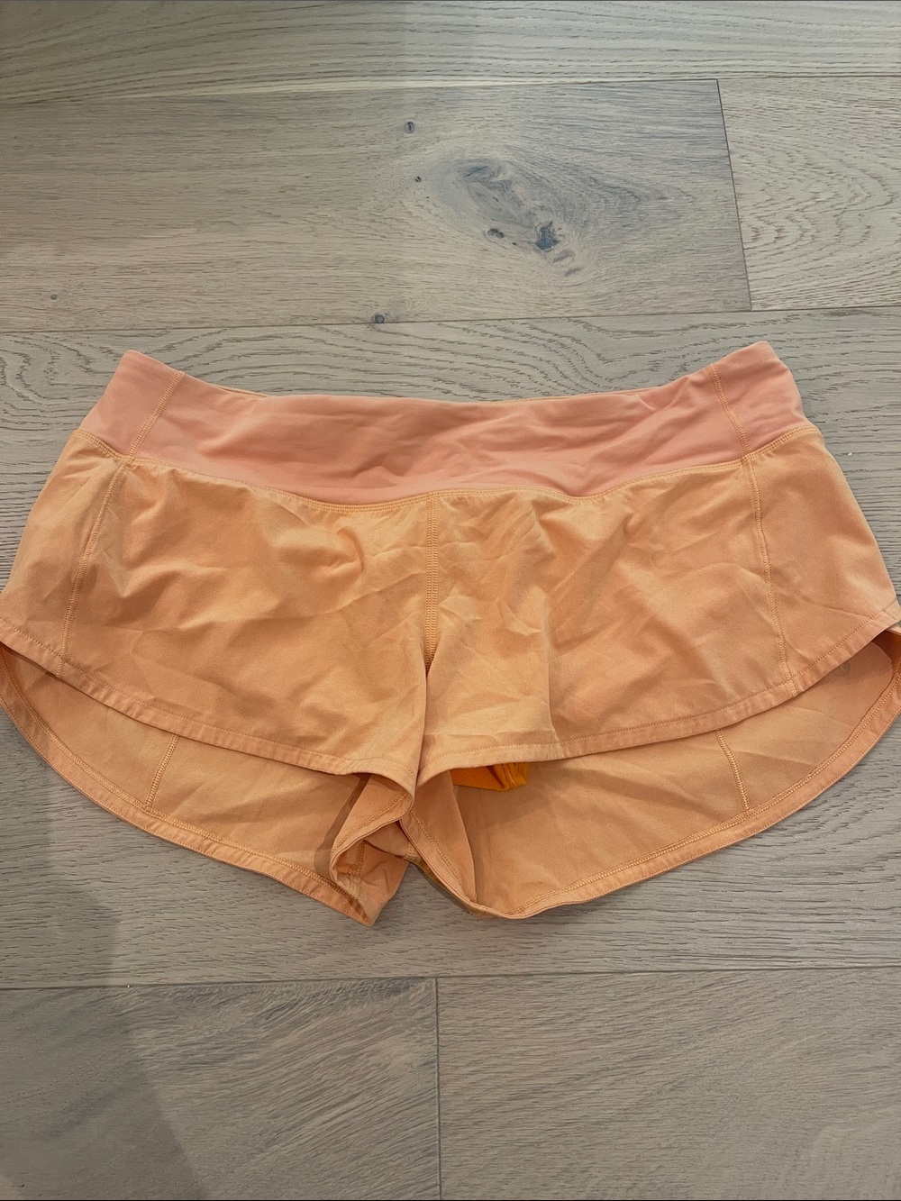 lululemon athletica Peach/Coral Athletic Shorts